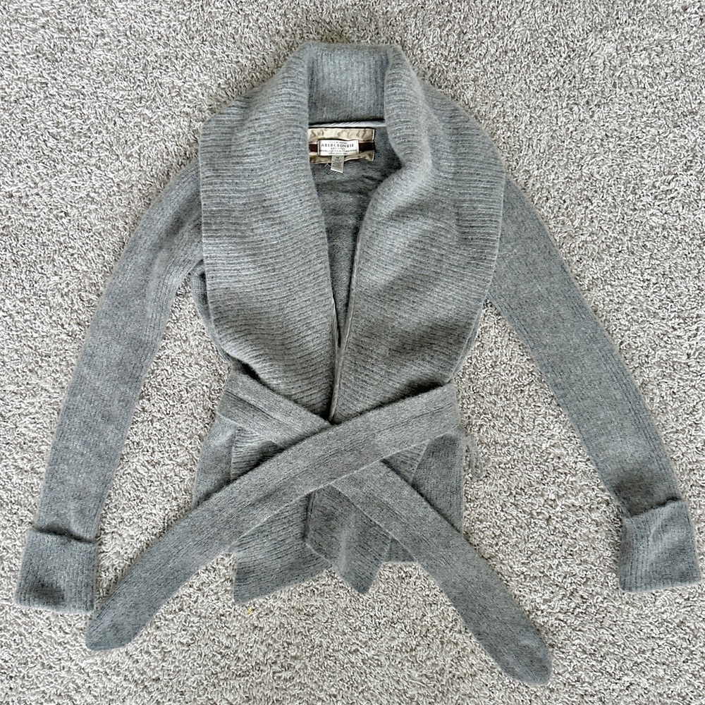 Vintage Abercrombie alpaca wool cardigan sweater
